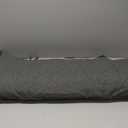 QILLOWAY Indoor/Outdoor Bench Cushion, Thick Upholstery Foam Couch Swing Pads with Ties,48-Inches,Charcoal Grey/Black.