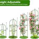 2 Pack Garden Obelisk Trellis for Climbing Plants, 72" Metal Rustproof Rose Trellis, Tower Potted Cages Plant Support for Flowers/Vegetables/Vines, Indoor Outdoor Garden Patio