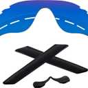 1.6MM Polarized Replacement Lenses & Rubber Kits for Oakley RadarLock Path Family Sunglasses (Sapphire Blue - Polycarbonate Polarized)