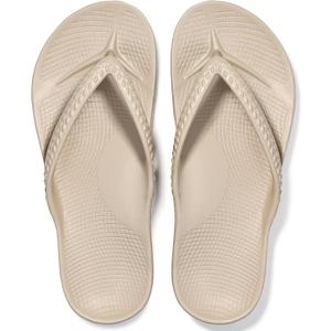 Litfun Women's Arch Support Flip Flops for Plantar Fasciitis Orthopedic Thong Sandals Comfortable Summer Beach Pool Slides, Size 5