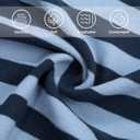 Dog Winter Warmer Fleece Onesie, Bodysuit for Small Medium Large Dogs, Stretchy Cold Weather Pet Warmer Jumpsuit Puppy Onesie Lightweight, Blue Stripe, Large