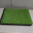 Dog Grass Pad with Tray: Reusable Training Pad with 2-Pack Replaceable Artificial Grass - Quick Absorbent Indoor Portable Dog Patio Potty, Washable Pee Pad For Small Medium To Large Dog, 22"x18" Green