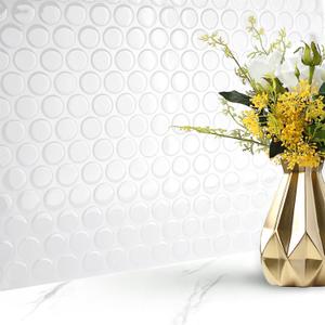 Livelynine 16pcs White Backsplash Tile Peel and Stick Wall Tiles for Bathroom Shower Walls Waterproof Kitchen Back Splash Wall Paper Sticker Self Adhesive Vinyl Sticky Back Splashes Kitchens 12x12