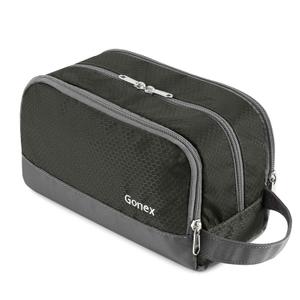Gonex Travel Toiletry Bag Nylon, Shaving Bag Toiletry Organizer Gray