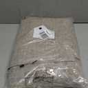 CUCRAF Natural Linen 100% Blackout Curtains 108 Inch Length 2 Panels Set, Back Tab and Rod Pocket Curtain for Living Room Bedroom, Room Darkening Window Drapes Thermal Insulated, (37x108 inch, Linen)