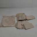 8 Set Packing Cubes for Suitcases, kingdalux Travel Luggage Packing Organizers with Laundry Bag, Compression Storage Shoe Bag, Clothing Underwear Bag, for Man & Women (Beige)