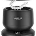 2025 Ultrasonic Retainer Cleaner for Dentures & Aligner, Durable Removable Base and Top Cover, Denture Cleaner Machine with 4 Modes for Mouth Guards, Jewelry, Rings, etc (Black)