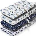 4 Pack Changing Pad Cover for Baby Boys Neutral Unisex Fitted Breathable Baby Changing Pad Sheets for Toddler Changing Table (Mountain) Set of 2