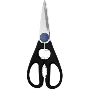 HENCKELS Kitchen Shears, Multi-Purpose, Dishwasher Safe, Heavy Duty, Stainless Steel, Made in Japan (10.25-inch, Blue)