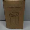 Rubbermaid Spa Works Compact Contemporary Style 9 Quart Indoor Open Vanity Home Trash Container White