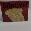 Sangyn Classic Vintage Cord Phones for Landline Old Telephone with Mechanical Ringer Volume Control Retro Analog Desk Phone for Home House School, Beige
