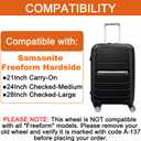 Wheels Replacement Kit for Samsonite Freeform Hardside Carry On Suitcase Luggage(2 Pack)