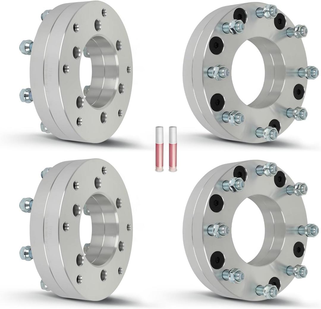 OCPTY 6x5.5 to 8x170 Wheel Adapters for 1500 for Avalanche for Avalanche 1500 for Blazer for C2500 2 inch 14x1.5 Studs 108mm Hub Bore Forged Hub Centric Wheel Adapters 6 lug 4PCS