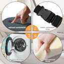 Premium U-Shaped Car Headrest Pillow, Memory Foam Neck Support for Driving & Travel, Breathable Cover, Universal Fit for SUV/Sedan/Truck (Gray- 1 Pack)