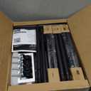 Double Rods Clothes Rack, Rolling Clothing Rack for Hanging Clothes Portable Wardrobe Rack, Metal Garment Rack Sturdy Coat Rack for Bedroom Laundry Living Room, Black