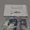 Geosar 120 Pcs Artificial Flowers Bulk Mini Silk Flower for Crafts Fake Small Flowers Heads Floral Arrangement Decor for Spring DIY Wreath Wedding Bouquet Decoration(Blue,Fresh Style)