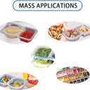 33pcs Double Compartment Condiment Container With Lids - Reusable Snack Pack Containers for Condiment, Dip, Sauce, and Dye