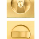 Pocket Door Hardware Gold, Pocket Door Lock, Pocket Door Latch, Brushed Gold Contemporary Sliding Pocket Door with Privacy Lock for Bathroom & Bedroom (1 Pack, Square) 