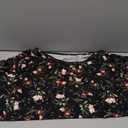 Women's Button Front Bell Sleeve Floral Blouse, Size 3XL