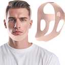 Chin Strap for Sleeping Comfortable Stop Snoring Solution, Snore Stopper Adjustable, Anti Snoring Devices Breathable and Reusable, Anti Snore Chin Strap for CPAP Users, Light Pink, M