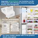 WPW10558423 for Whirlpool Ice Maker Replacement, Compatible with Whirlpool Kenmore Maytag Amana IKEA Refrigerator, Refrigerator Ice Bucket Replacement with Whirlpool Replacement Ice Maker