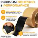 EPDM Rubber Roofing Seam Tape Kit - 30 Feet x 3 Inch - Double Sided Butyl Tape – Black Self Adhesive for Liner Bonding Sealing Repairs – Works with EPDM TPO Hypalon and Other Membranes