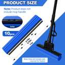 Willinglong 10 Pcs Roller Mop Refill Bulk Absorbent PVA Sponge Mop Head Replacement for Home Bathroom Business Garage Kitchen Cleaning (Blue)