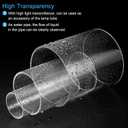 2 x MECCANIXITY Acrylic Pipe Clear Rigid Round Tube 9pcs 12mm(1/2") ID 15mm OD 6" for Lamps and Lanterns, Water Cooling System
