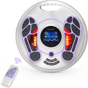 Creliver FSA or HSA Eligible EMS Foot Massager for Neuropathy Improves Blood CirculationEMS Foot Stimulator Therapy TENS Unit for Feet, Back Pain, General Pain Relief, Muscle Pain
