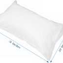 20PCS Disposable Pillow Case,32 x 20 Inches Non-Woven Fabric Disposable Pillowcase,White Disposable Pillow Cases for Travel Hotel Bedroom Home Bedding Supplies