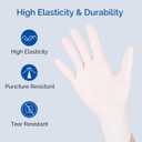 JMU Latex Gloves, Extra Thick 5 Mil Medical Exam Gloves, Powder Free, 100 Count/1000 Count (White, S)