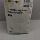 Linenspa 3 Inch Gel Memory Foam Mattress Topper, Plush, Cooling, Full Size