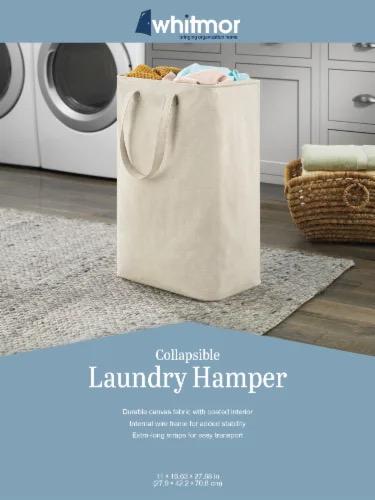 Whitmor Canvas Laundry Hamper
