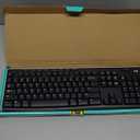 Logitech K270 Wireless Keyboard for Windows, 2.4 GHz Wireless, Full-Size, Number Pad, 8 Multimedia Keys, 2-Year Battery Life, Compatible with PC, Laptop, Black (1 Pack)