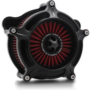 For harley air cleaner filter Sportster Softail Touring street road king glide Dyna for harley davidson air intake filters (OPS Black - Red Filter, D-For M8 Touring/Softail 2018-UP)