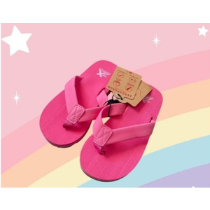 Zeroxposur Kid's Flip-Flops, Outdoor Footwear, Hot Pink, Kids Size 1/2
