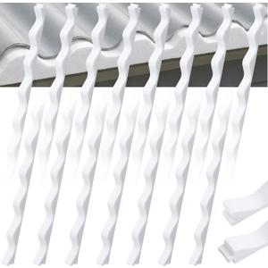 15 Pcs 3ft Long Wavy Foam Closure Strips for Metal Roofing Corrugated Panel Roofs Sealing Gaps at Ridges Edges Wave Seams Weatherproof Absorbing White Strips for Roof Maintenance Repair Protection