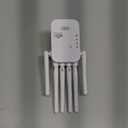 WiFi Repeater, WiFi Extender Signal Booster for Home, 9800 Sq Ft Coverage, Repeater/AP Mode, 6 Antennas, Ethernet Port, WPA2, Supports 150+ Devices, White