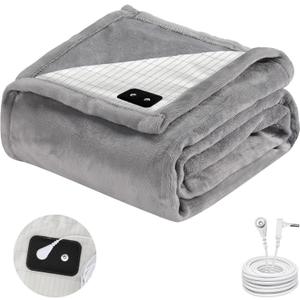 CISSIYOG Grounding Blanket 60x82 inch, Grounding Throw for Bed Grounding Sheets with Conductive Silver Fiber for Better Sleep, Pain Relief, Helps Anxiety Relief