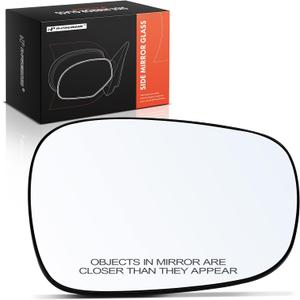 A-Premium Car Rearview Right Passenger Side Heated Mirror Glass with Backing Plate - Compatible with BMW X3 2011 2012 2013 2014 2015 - Exterior Side View Convex Mirror, Replace # 51162991662