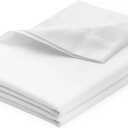 100% Pima Cotton Oversized King (132" X 110") Flat Sheet, 500 Thread Count, Cool & Breathable, Soft & Durable Top Sheet, Wrinkle, Fade, Stain Resistant White, Oversized King - Size