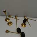 Metal Candle Holders for Candlesticks Taper Candlestick Holders Set Vintage Decorative Centerpiece Candelabra Tall Candle Stands (Gold, 2 Sets (6 pcs))