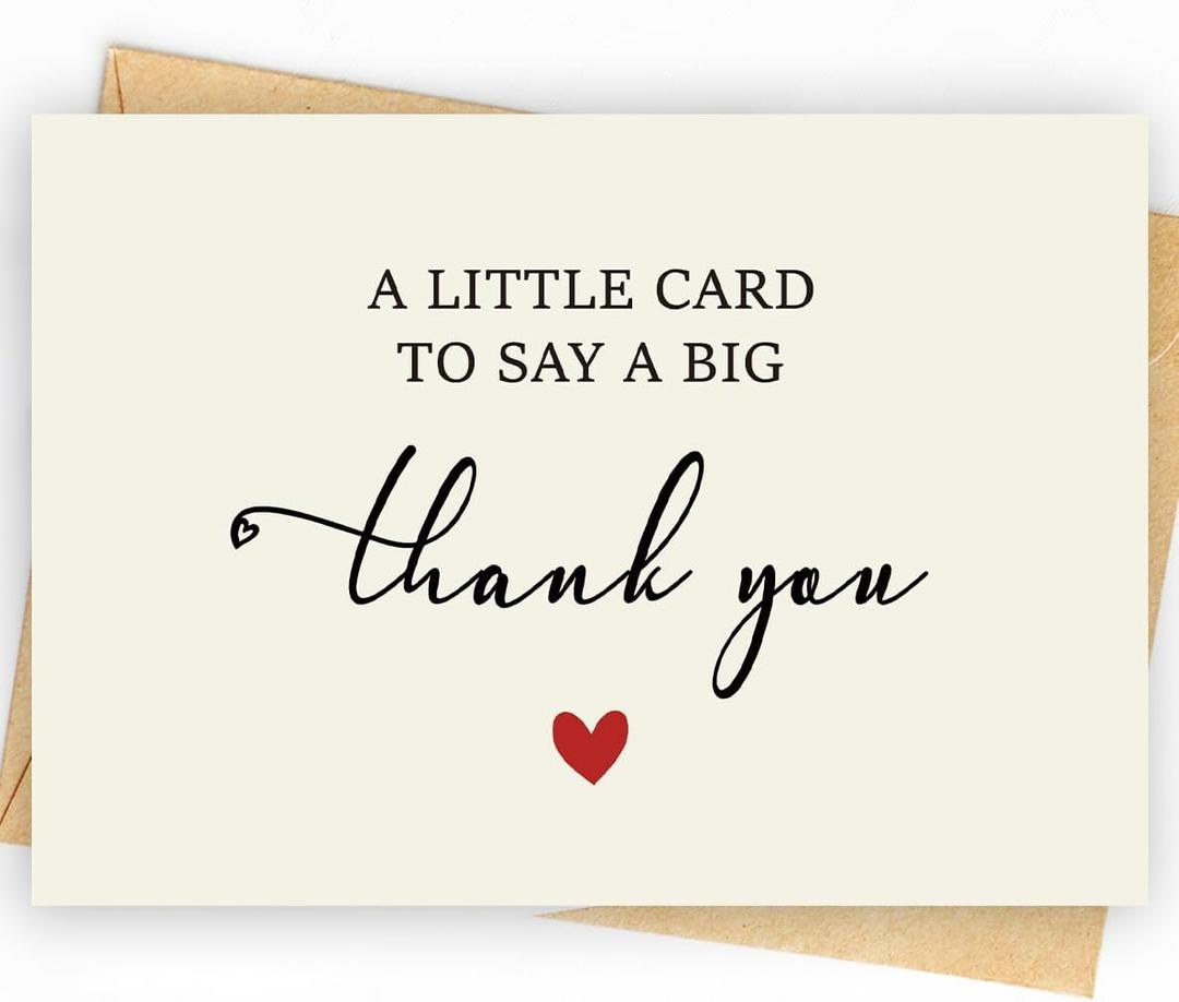 52 Pack 210GSM | Thank You Cards | Thank You Cards & Notes with Envelopes | Pefect for Baby Shower, Wedding, Teacher, Graduation, Business, Holiday, and Christmas | Teacher Appreciation Gifts, 4x5.6 inches