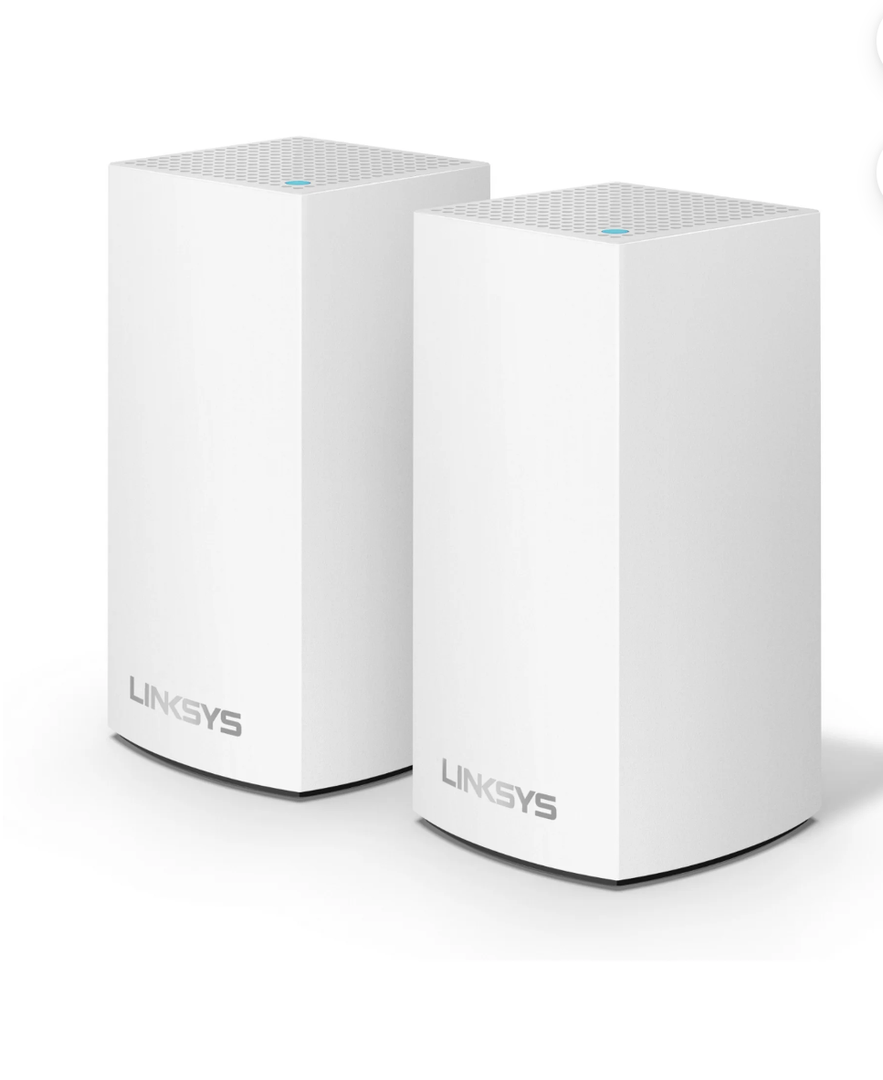 Linksys Velop Dual Band AC2400 Intelligent Mesh WiFi Router Replacement System | Pack of 2 | Coverage up to 3,000 Sq Ft