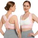 Posture Corrector for Women and Men, Adjustable Upper Back Brace for Clavicle Support and Providing Pain Relief from Neck, Shoulder, and Upper Back M/L