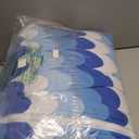 Happy Nappers Pillow & Sleepy Sack- Comfy, Cozy, Compact, Super Soft, Warm, All Season, Sleeping Bag with Pillow- Blue Shark (Medium- 54 x 20)