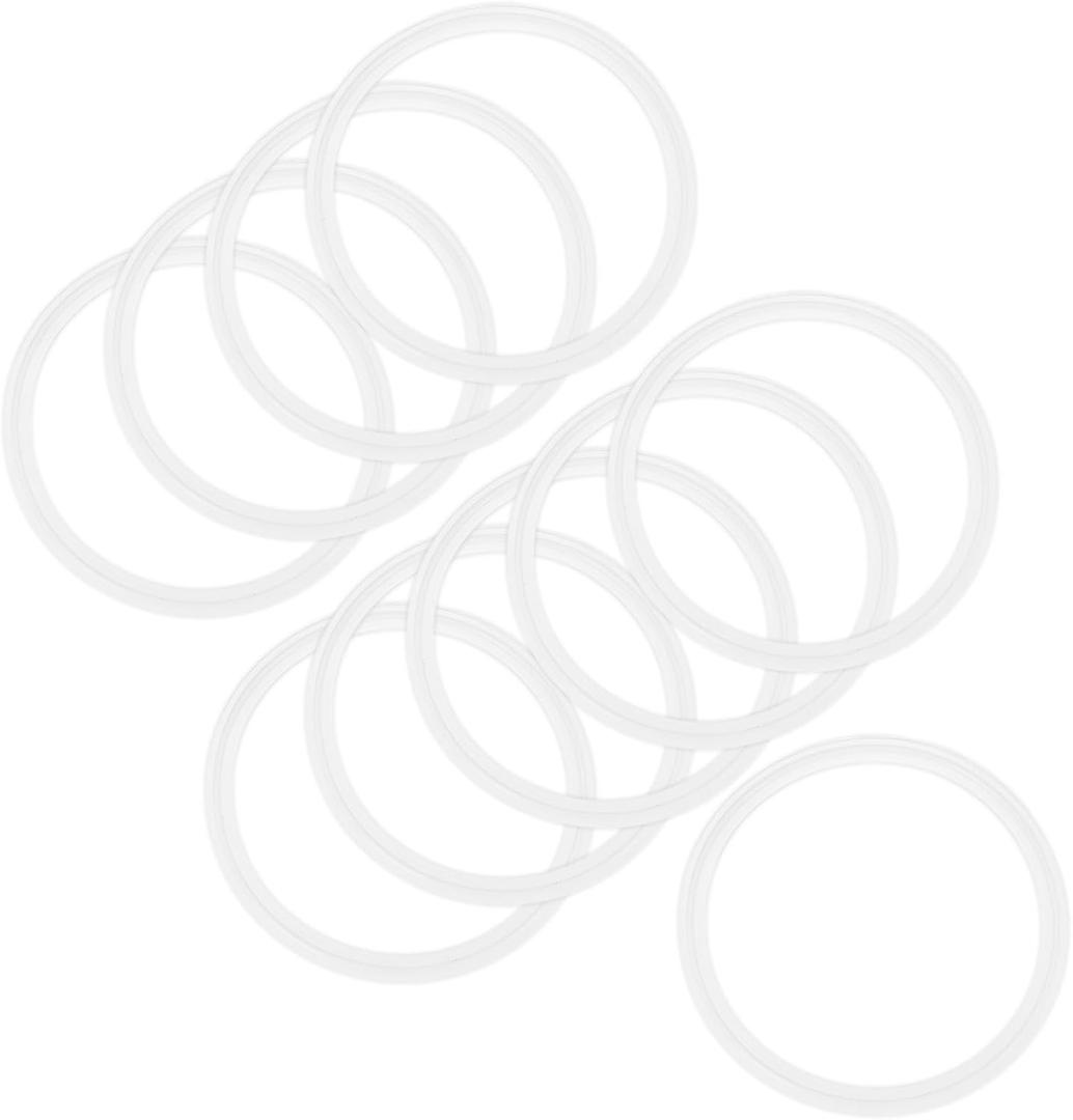 M METERXITY 10-Pack 155mm OD Silicone O-Rings Gasket, O-Rings Seal Gasket for 5.5" Clamp/Compressor Valves Pipe Repair/Sink Plug/Bathtub Plug/Sealing Faucets, Washer Clamp