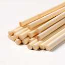 Dtmasao 10 PCS Dowel Rods Wood Sticks Wooden Dowel Rods - 3/8 x 36 Inch Unfinished Bamboo Sticks - for Crafts and DIYers