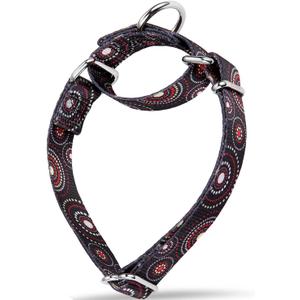 Martingale Dog Collars Colourful Oil Painting Pattern Series - No Pull Pet Collar Silky Soft for Medium and Large Dogs (Large, 1 Inch Wide, Firework Dots -Black)