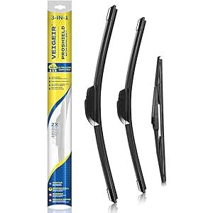 Windshield Wiper Blades Compatible with 2014-2023 Jeep Cherokee Original Factory Quality Front Rear Wipers Blade Set for My Car - 26" 18" 14" (Pack of 3)
Visit the VEIGEIR Store